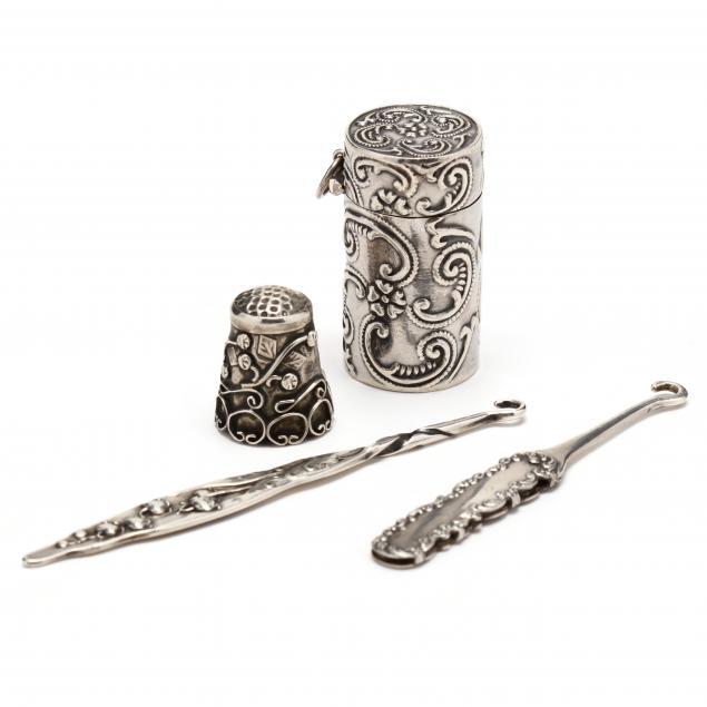 four-sterling-silver-sewing-accessories