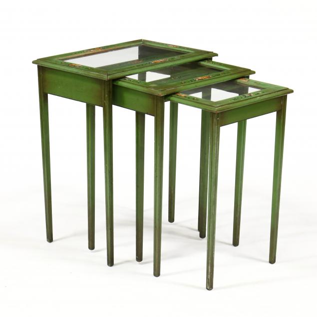 set-of-three-vintage-painted-nesting-tables