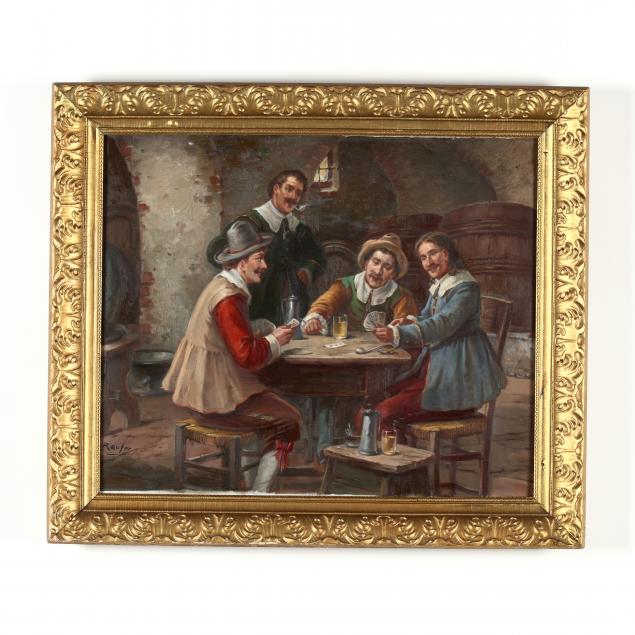 anton-raufer-redwitz-german-1871-1965-the-card-game