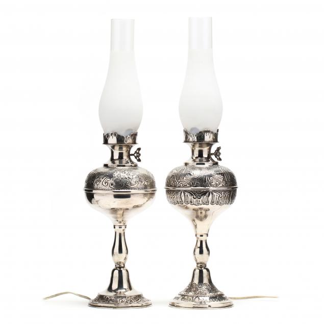 a-near-pair-of-900-silver-table-lamps