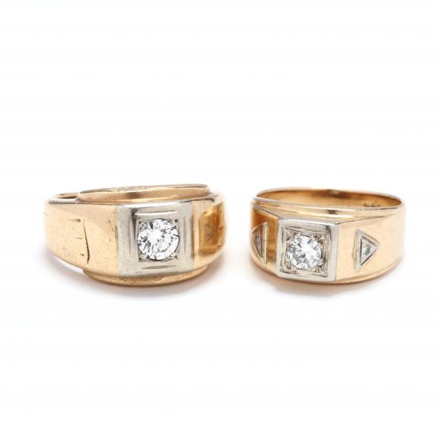 two-gent-s-14kt-gold-and-diamond-rings
