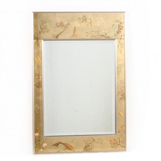 labarge-chinoiserie-framed-mirror