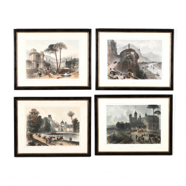 after-hubert-clerget-french-1818-1899-four-scenic-lithographs