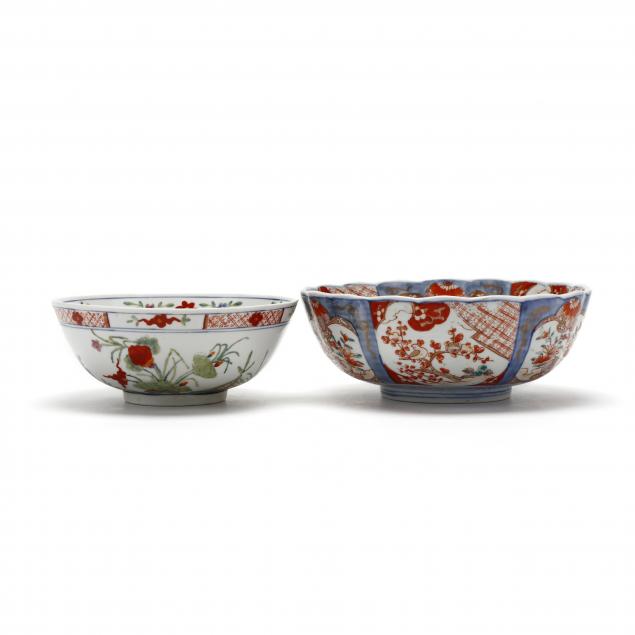 two-japanese-imari-bowls
