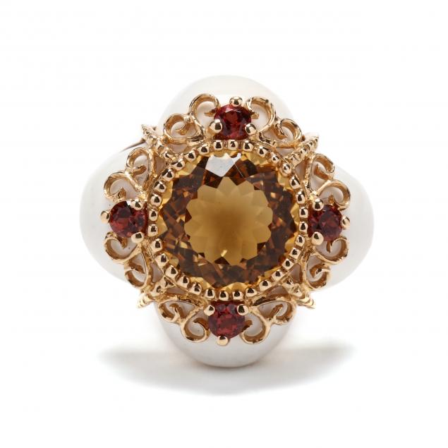 14kt-enamel-and-gem-set-ring