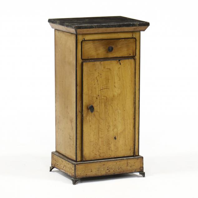 antique-toleware-bedside-cabinet