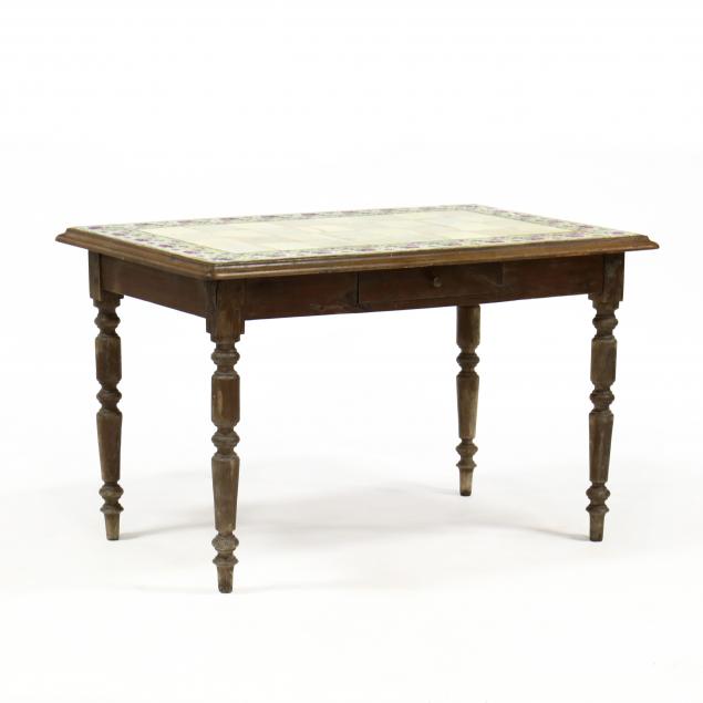 continental-art-nouveau-tile-top-table