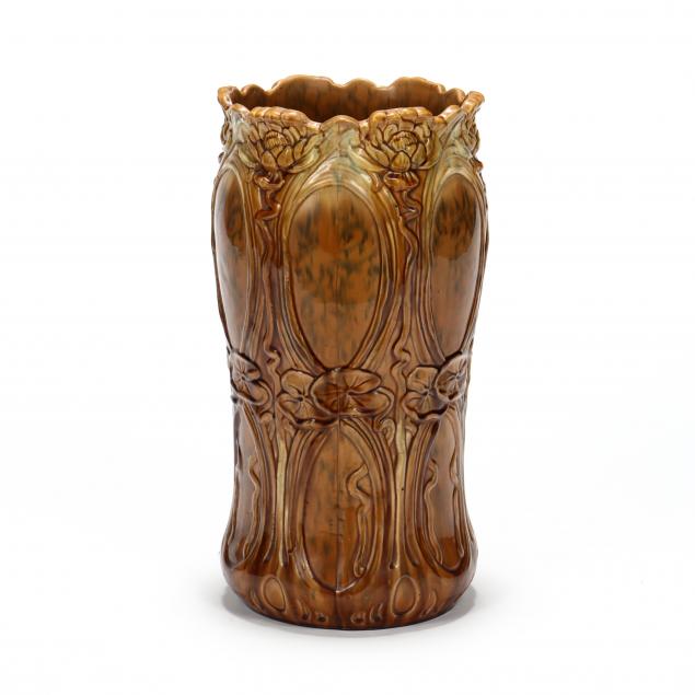 art-nouveau-pottery-cane-umbrella-receptacle