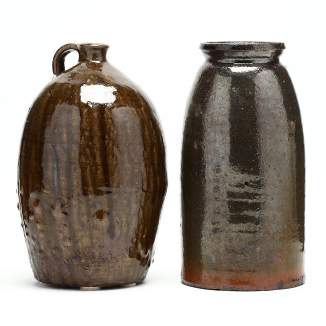 two-western-nc-pottery-vessels