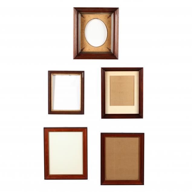group-of-five-wooden-frames