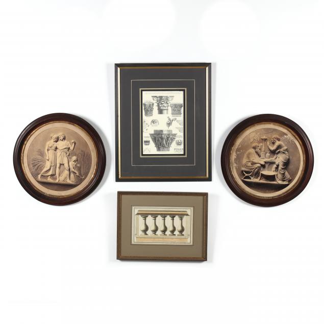 four-framed-works-of-greco-roman-subjects