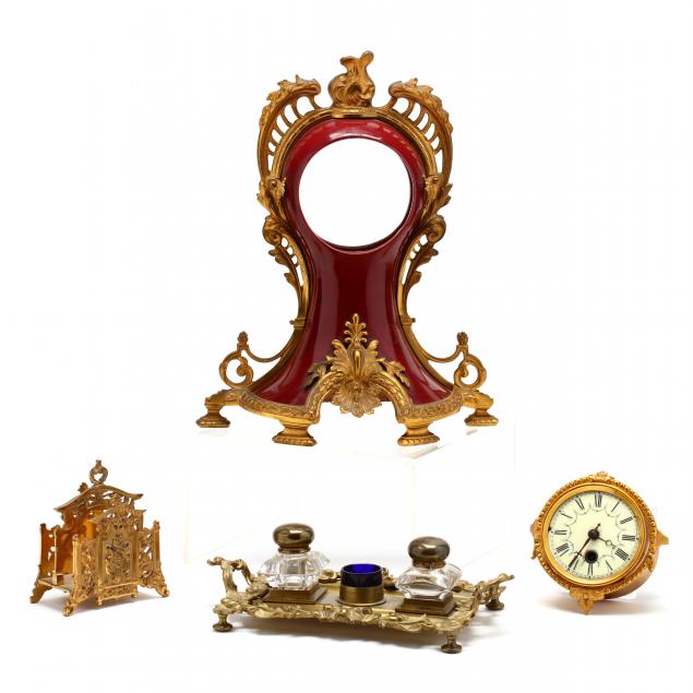 rococo-style-clock-ink-stand-and-letter-rack