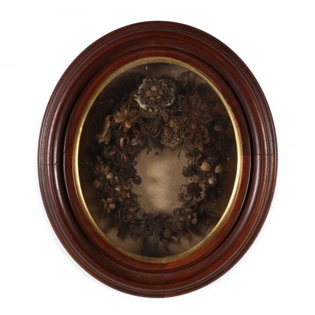 victorian-framed-hair-memorial-wreath