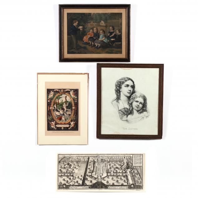four-antique-prints