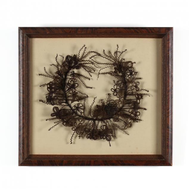 framed-victorian-hair-memorial-wreath