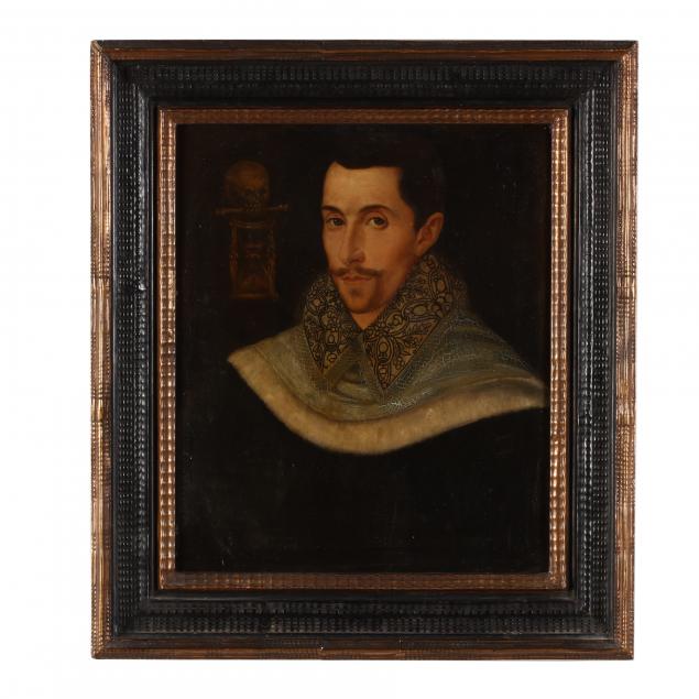 an-antique-copy-of-a-tudor-portrait-of-composer-john-bull
