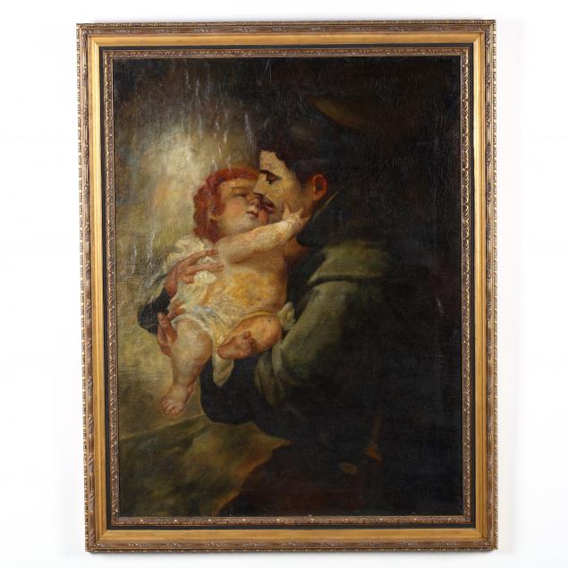 an-antique-painting-of-saint-anthony-with-the-christ-child