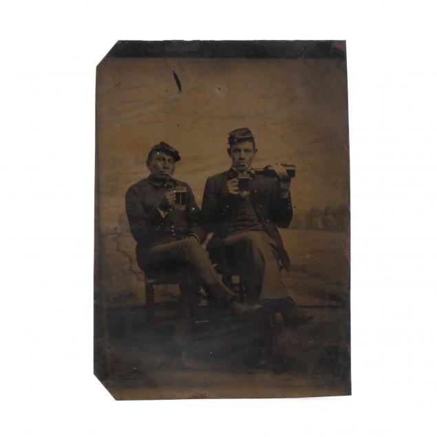 rare-tintype-of-interracial-military-drinking-buddies