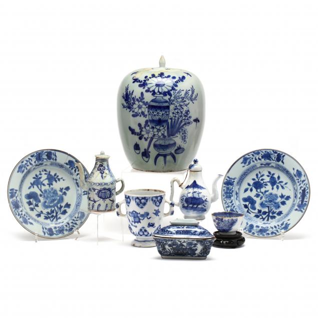 a-large-group-of-chinese-blue-and-white-porcelain