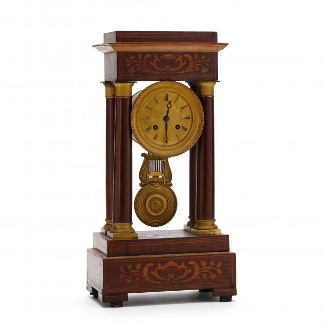 antique-french-inlaid-rosewood-mantel-clock