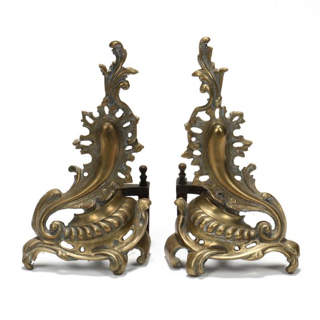 pair-of-french-rococo-style-brass-chenets