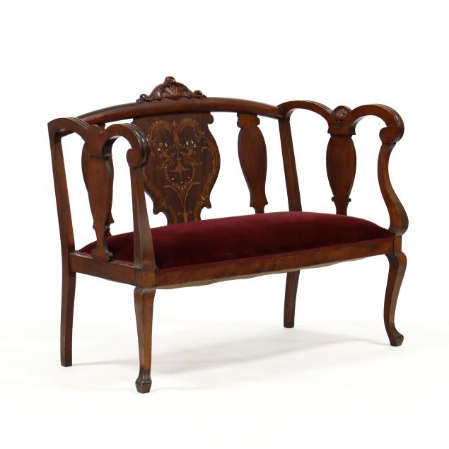 edwardian-inlaid-mahogany-settee