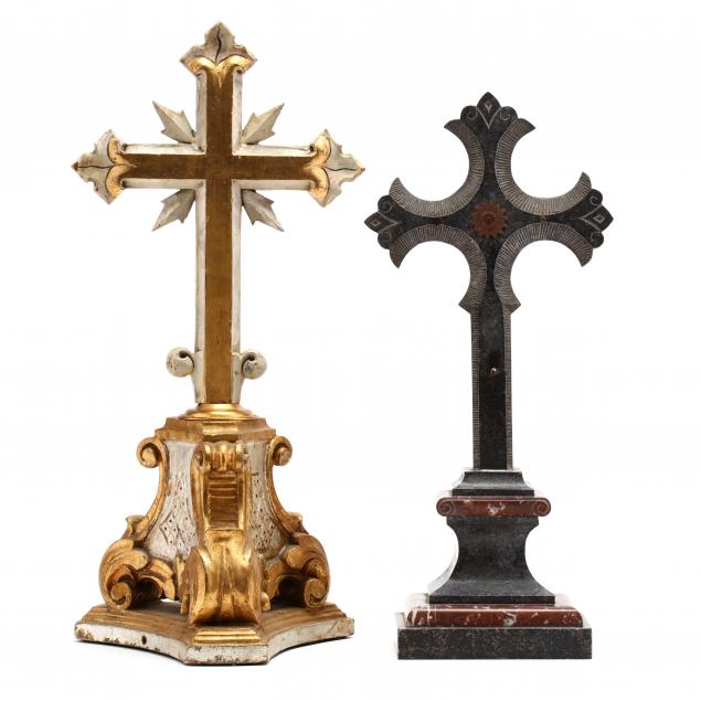 two-vintage-crucifixes