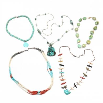 five-turquoise-jewelry-items