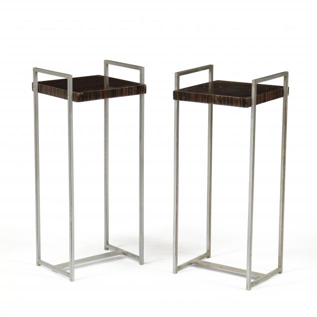 pair-of-modernist-iron-macassar-drinks-tables