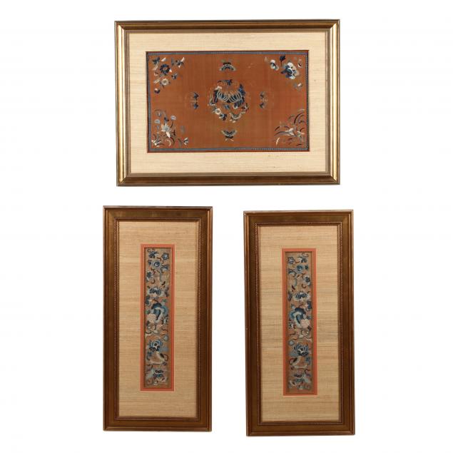 three-chinese-qing-dynasty-silk-embroidery-panels
