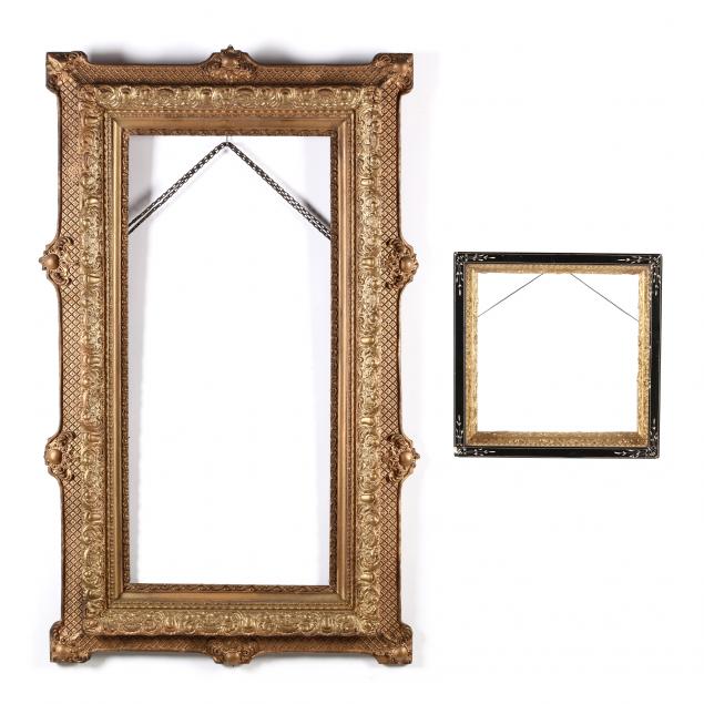 two-antique-gilt-composition-frames