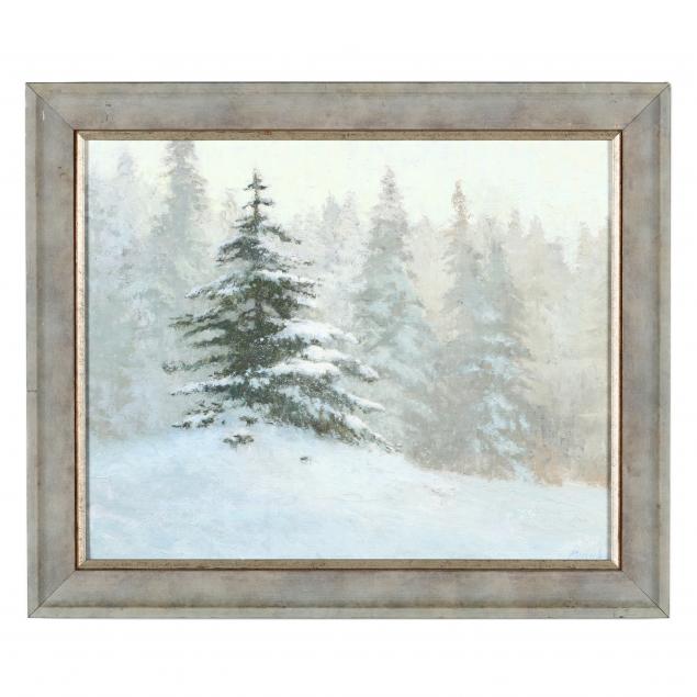 american-school-20th-century-snowy-pines