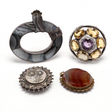 four-antique-jewelry-items