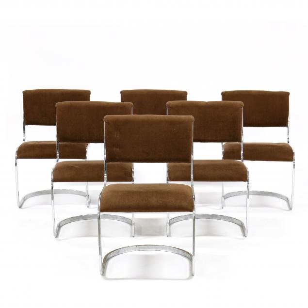 cal-style-set-of-six-cantilevered-chrome-dining-chairs