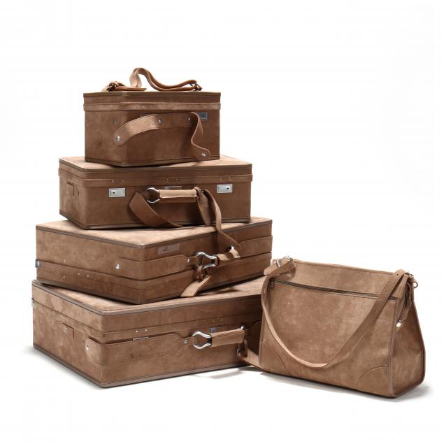 a-set-of-vintage-hartmann-suede-luggage