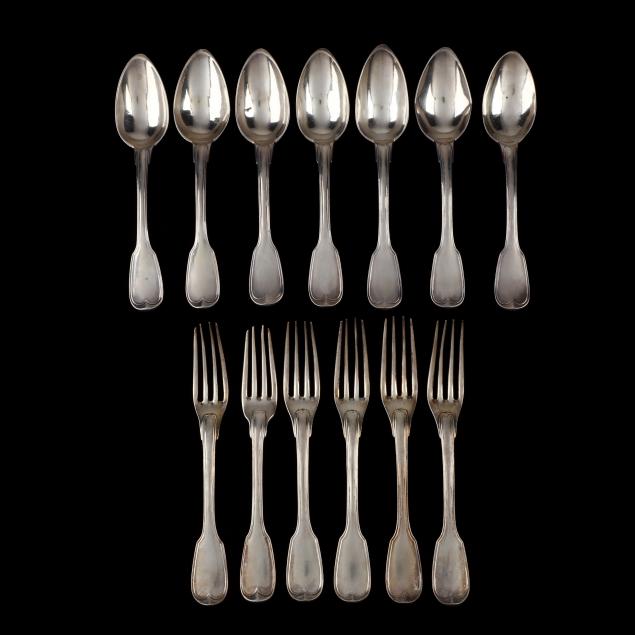 13-antique-french-silver-forks-and-spoons