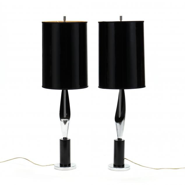 pair-of-vintage-chrome-table-lamps