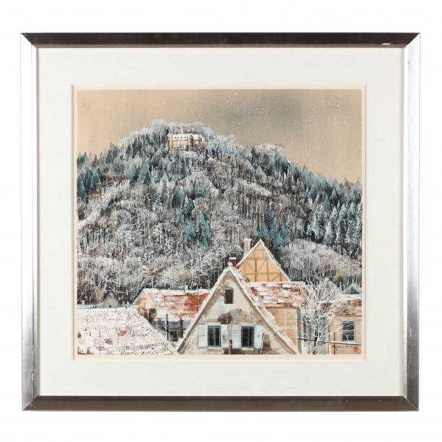 a-watercolor-of-a-village-in-snow-by-yasu-eguchi-japanese-b-1938