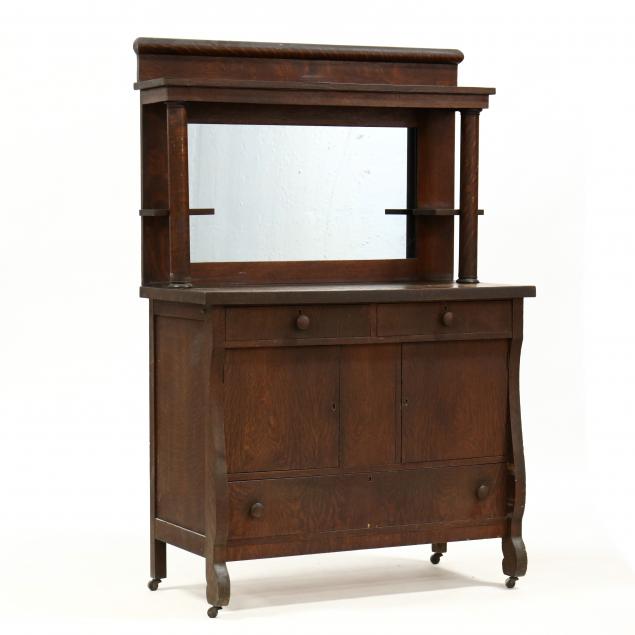 late-american-classical-oak-buffet