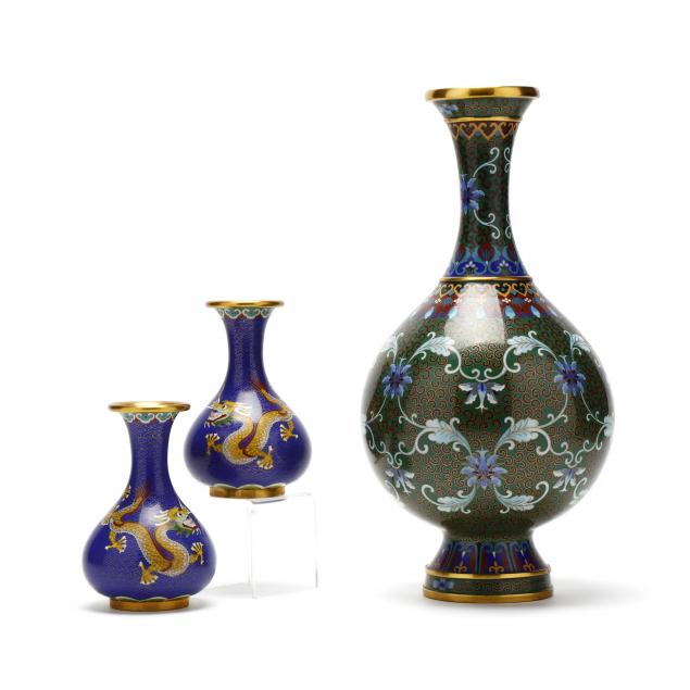 three-cloisonne-vases