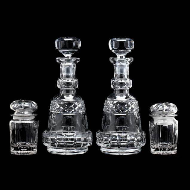 pair-of-anglo-irish-style-cut-glass-decanters-and-lidded-jars