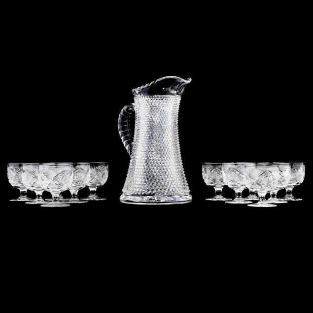 american-brilliant-period-cut-glass-pitcher-and-twelve-stems