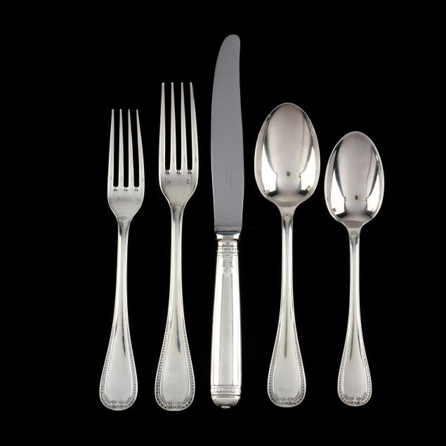 christofle-malmaison-silverplate-flatware-service