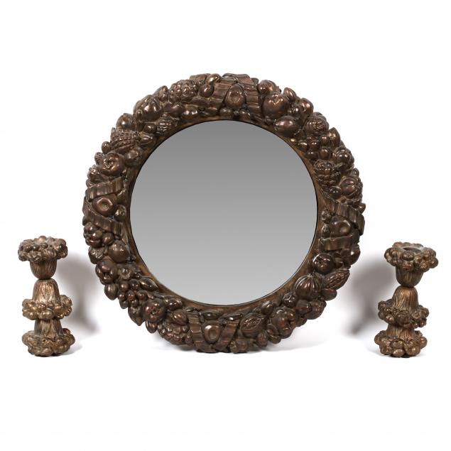 continental-fruit-framed-mirror-and-appliques