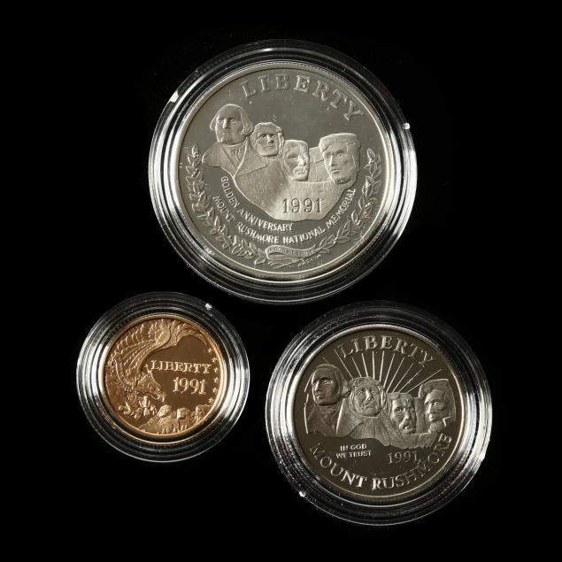 1991-mount-rushmore-three-coin-proof-set-with-5-gold