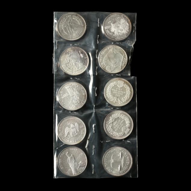 ten-bu-1980s-one-ounce-silver-rounds