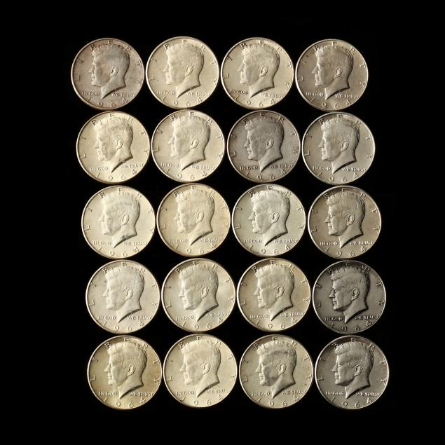 roll-of-20-mixed-grade-1964-kennedy-halves