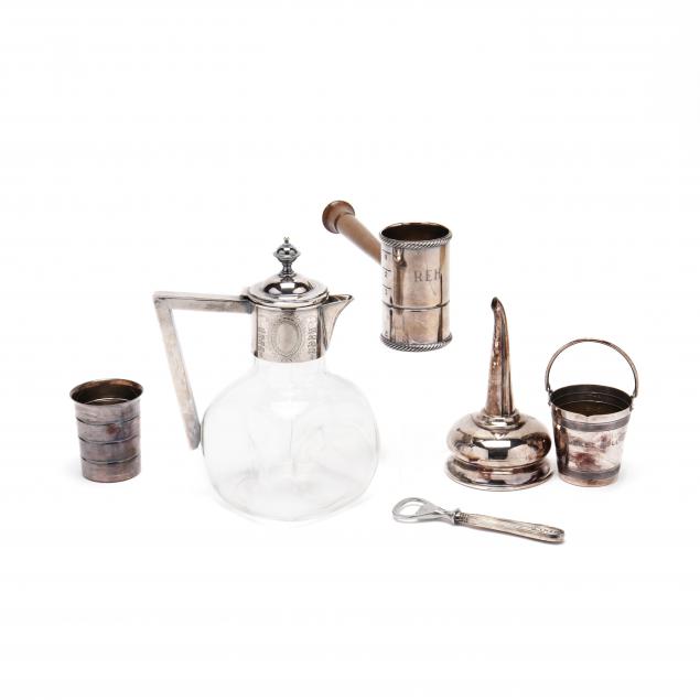 a-collection-of-silverplate-sterling-silver-barware