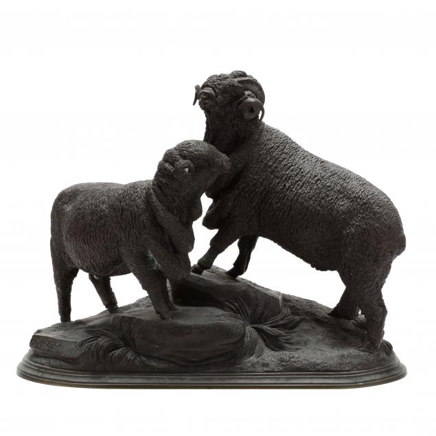 jules-moigniez-french-1835-1894-merino-ram-and-ewe