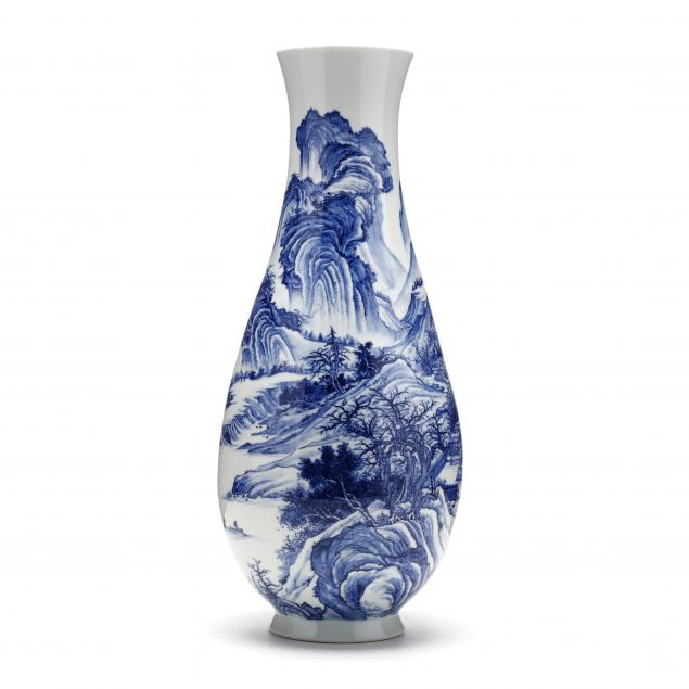 a-tall-chinese-porcelain-blue-and-white-landscape-vase